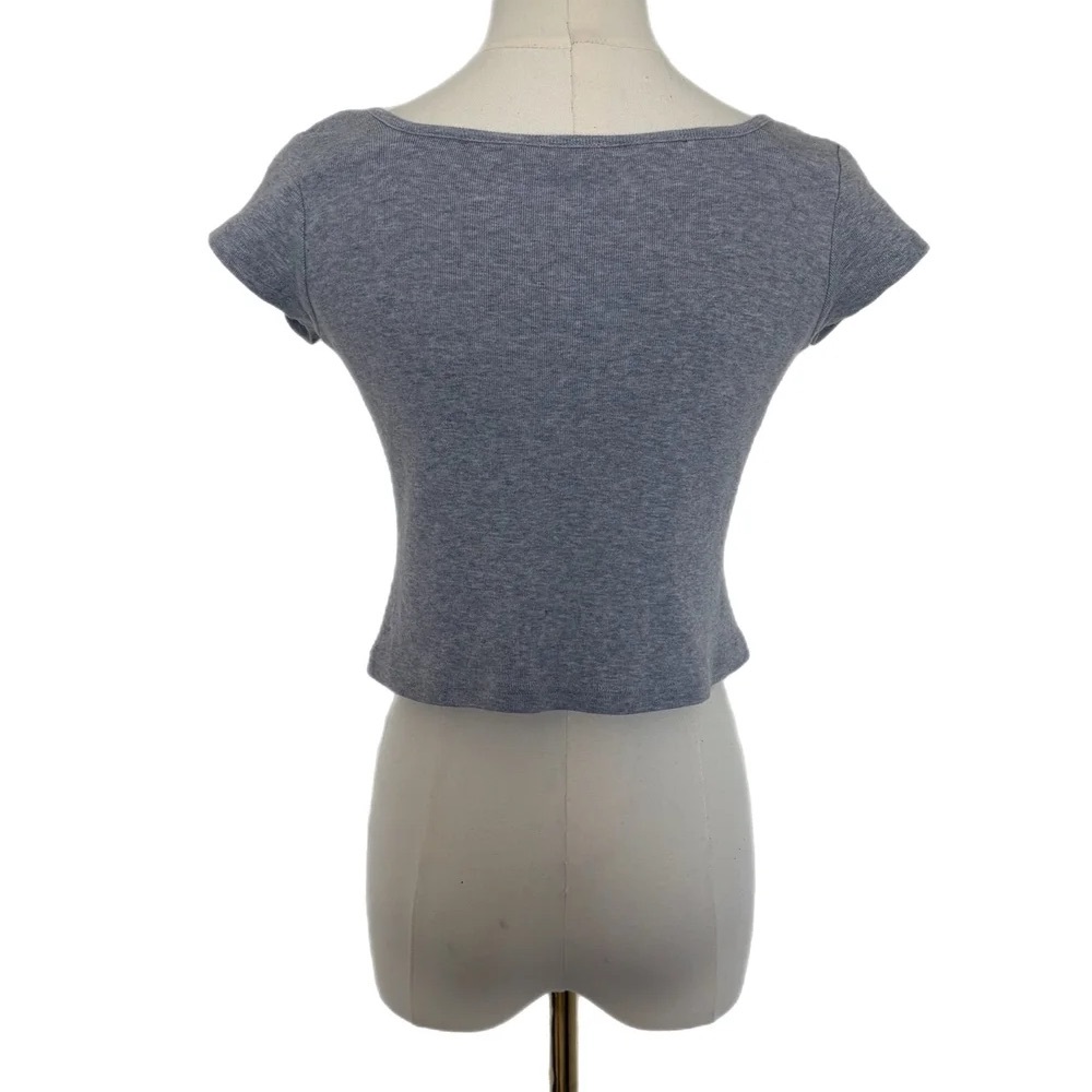 Brandy Melville Gray Cropped Top